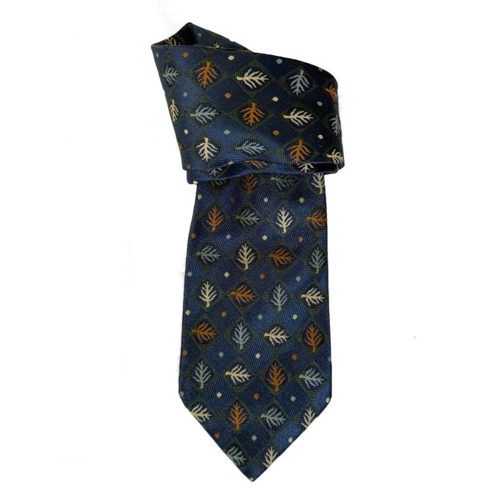 J. Crew Silk Leaf Printed Tie